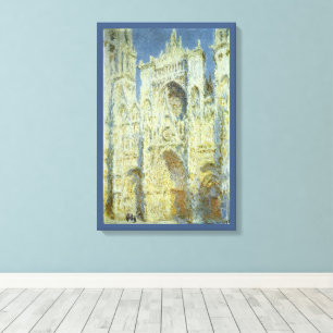 Lienzo Catedral de Rouen Fachada Oeste Luz del Sol, Claud