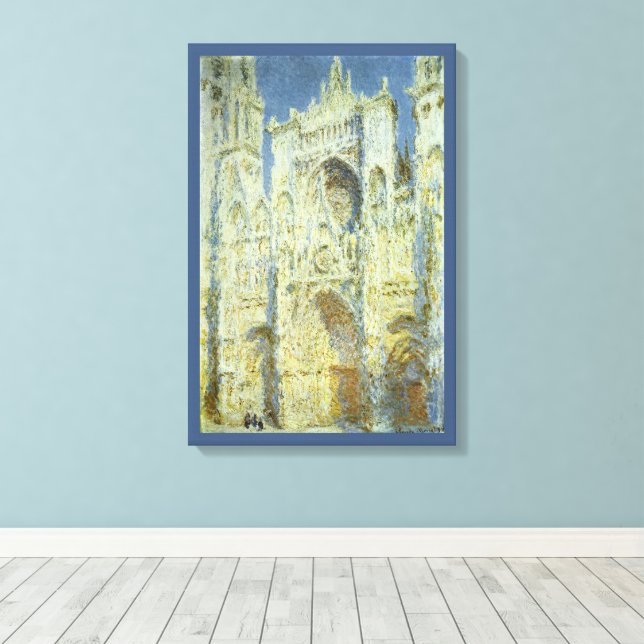 Lienzo Catedral de Rouen Fachada Oeste Luz del Sol, Claud (Insitu (piso de madera))