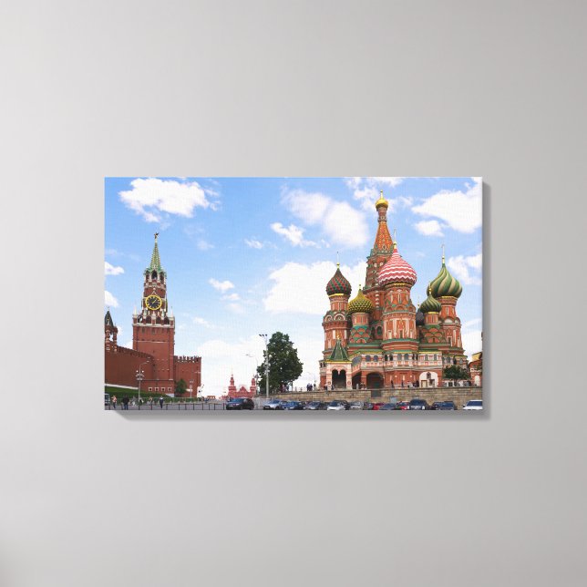 Lienzo Catedral de Saint-Basil en Moscú (Anverso)
