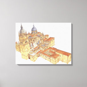 Lienzo Catedral de Salamanca. España