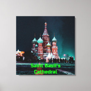 Lienzo Catedral de San Basil, Moscú, Rusia