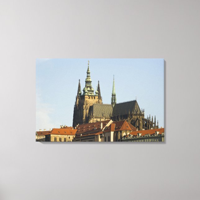 Lienzo Catedral de San Vito y Castillo de Praga, uno de (Anverso)