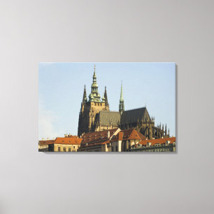 Lienzo Catedral de San Vito y Castillo de Praga, uno de