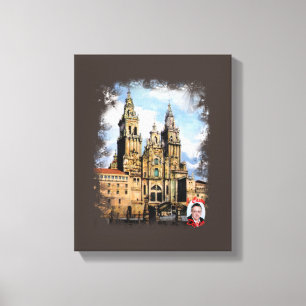 Lienzo Catedral de Santiago de Compostela (A Coruña)