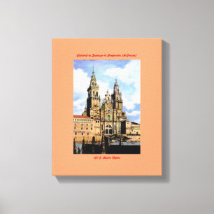 Lienzo Catedral de Santiago de Compostela (A Coruña)