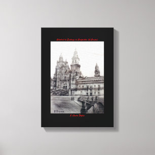 Lienzo Catedral de Santiago de Compostela (A Coruña)