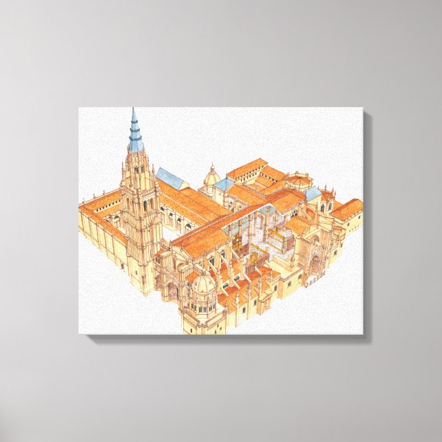 Lienzo Catedral de Toledo. España (Anverso)