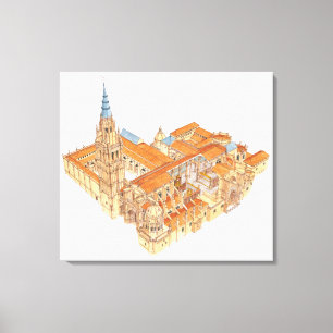 Lienzo Catedral de Toledo. España