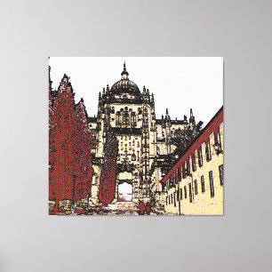 Lienzo Catedral del casco antiguo de Salamanca