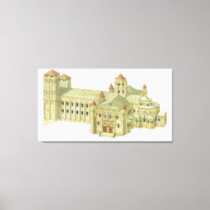 Lienzo Catedral del Romanesque de Santiago de Compostela