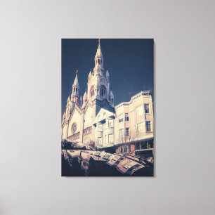 Lienzo Catedral y paisaje urbano