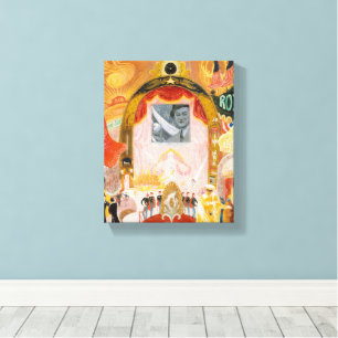 Lienzo Catedrales de Broadway por Florine Stettheimer