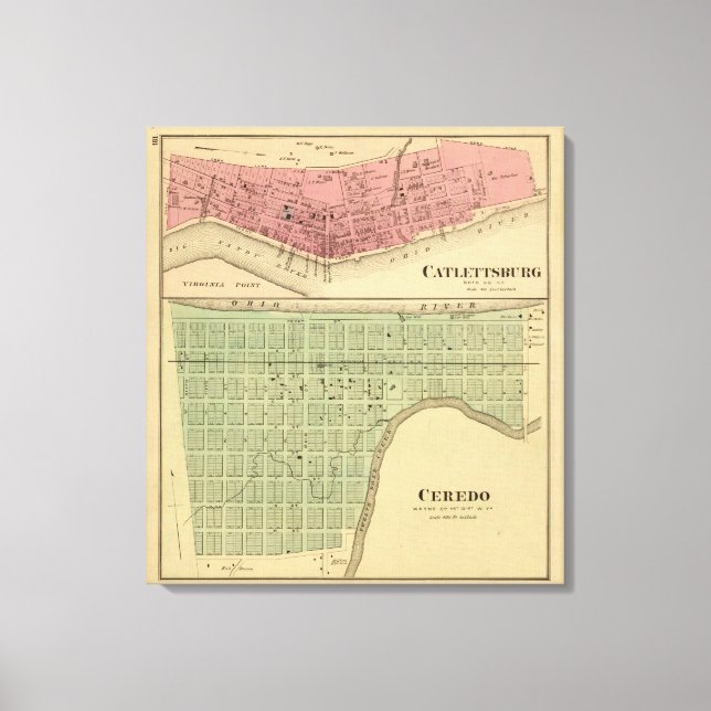Lienzo Catlettsburg, Virginia Occidental (Anverso)