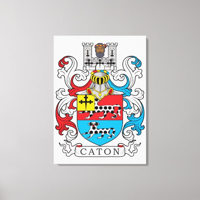 Lienzo Caton Family Crest (Anverso)