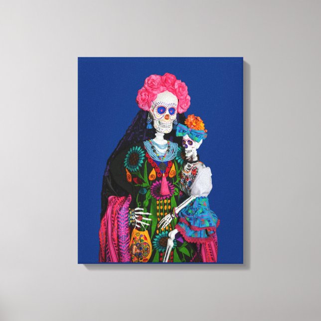 Lienzo Catrina y Calavera (Anverso)