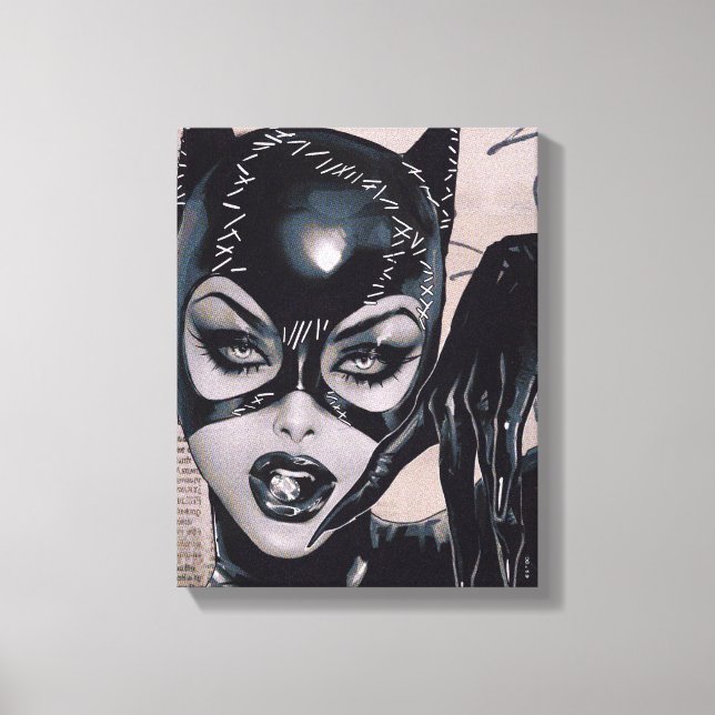 Lienzo Catwoman #50 Sozomaika Cover Illustration (Anverso)