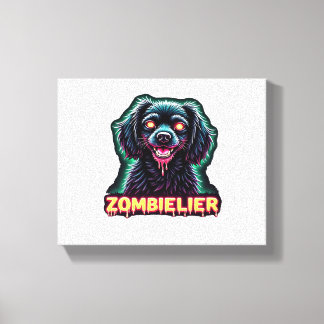 Lienzo Cavalier King Charles Spaniel CKCS Zombie Dog Hall