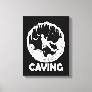 Lienzo Caving - Exploración de cuevas de espeleología