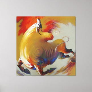 Lienzo "Caw-Caw creativo - Pintura de tela de cuervo"