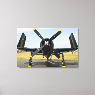 Lienzo Caza embarcado Grumman F8F Bearcat de la Armada en