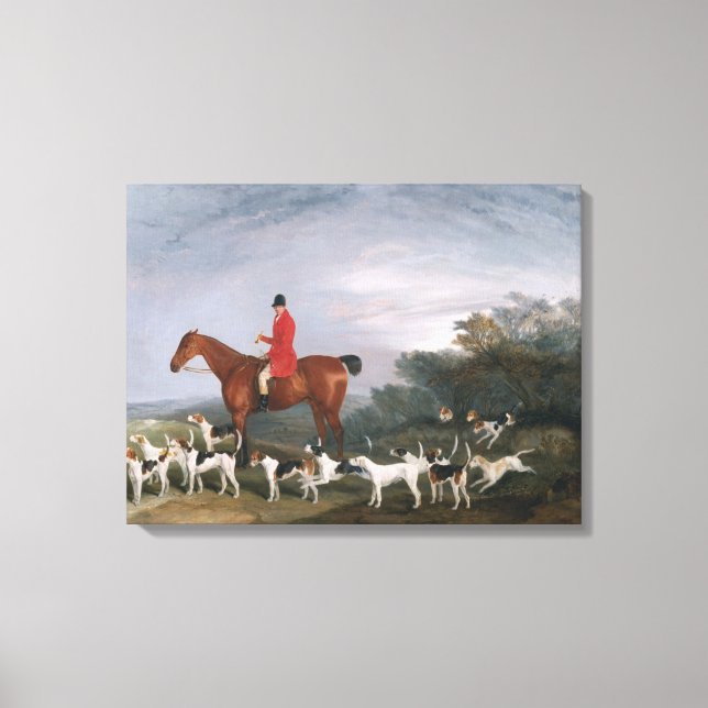 Lienzo Caza fuera, 1841 (Anverso)