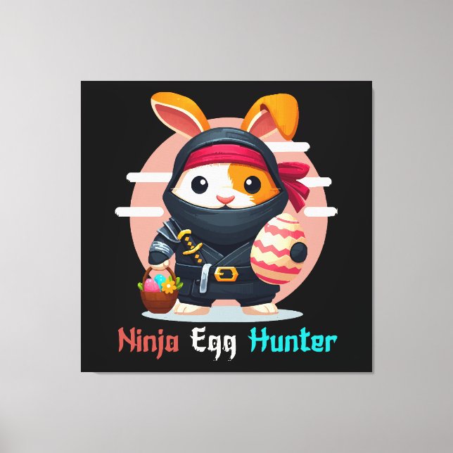 Lienzo Cazador de Huevos Ninja (Anverso)