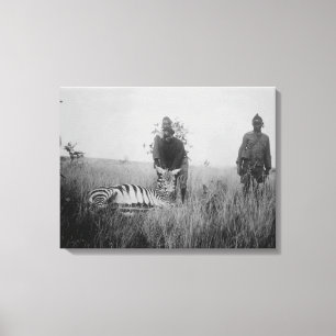 Lienzo Cebra matada por los naturales en la fotografía d