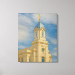 Lienzo Cedar City Utah Temple Painting™ LDS Canvas de art