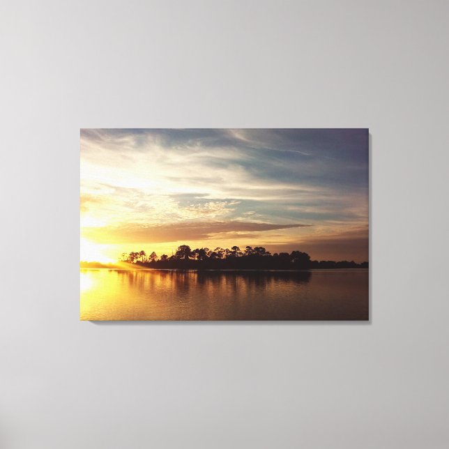 Lienzo Cedar Key Florida Sunset 5 (Anverso)