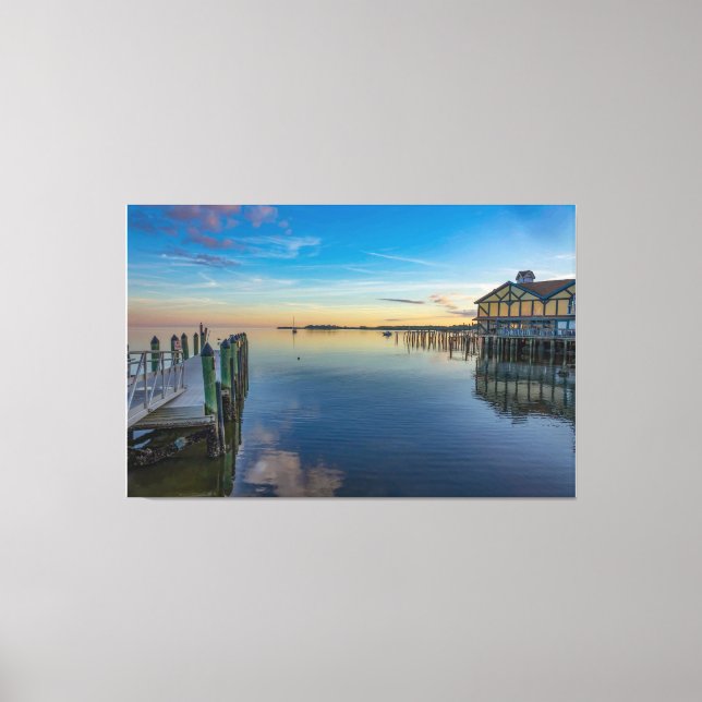 Lienzo Cedar Point Sunset (Anverso)