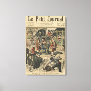 Lienzo Celebración dada por el Ville de París