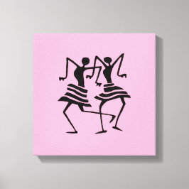 Lienzo Celebración de la Silhouette African Art