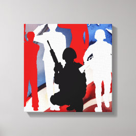 Lienzo Celebrando a los veteranos