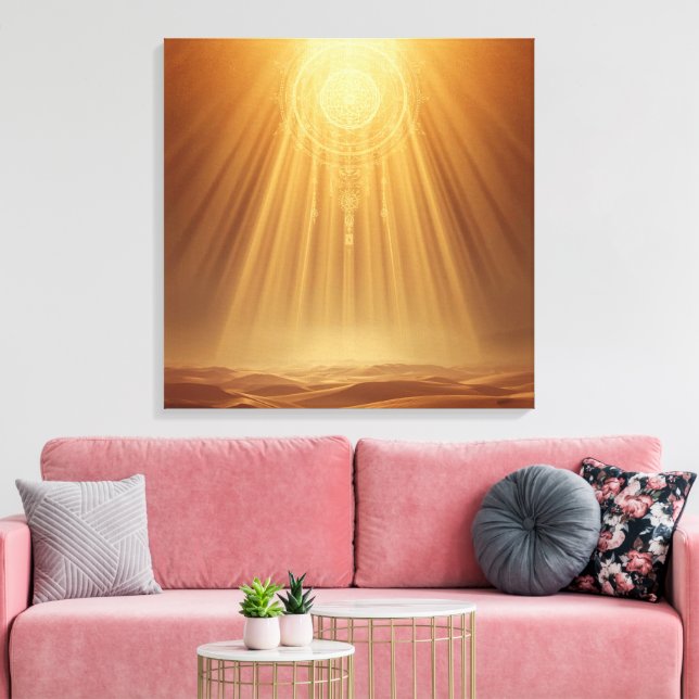 Lienzo Celestial Harmony Gateway Boho Wall Art | Sacred  (Insitu (Sala de estar))
