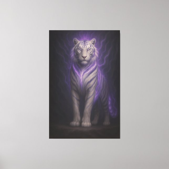 Lienzo Celestial Violet Lightning Tiger – Silent Storm Gu (Anverso)