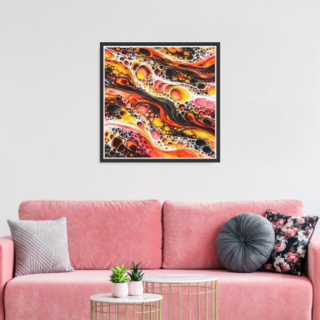 Lienzo Células de Magma (Insitu (Sala de estar))
