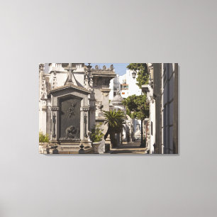 Lienzo Cementerio de Recoleta del La en Buenos Aires