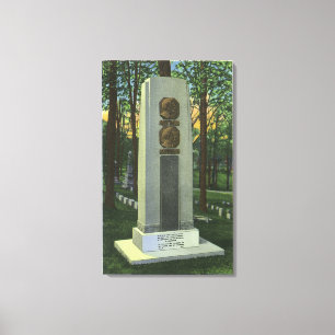 Lienzo Cementerio de Woodlawn, escena de la lápida