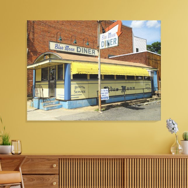 Lienzo cena de luna azul (Insitu (Sala de estar))