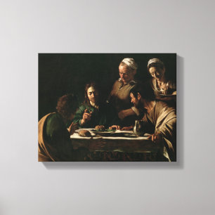 Lienzo Cena en Emmaus, 1606