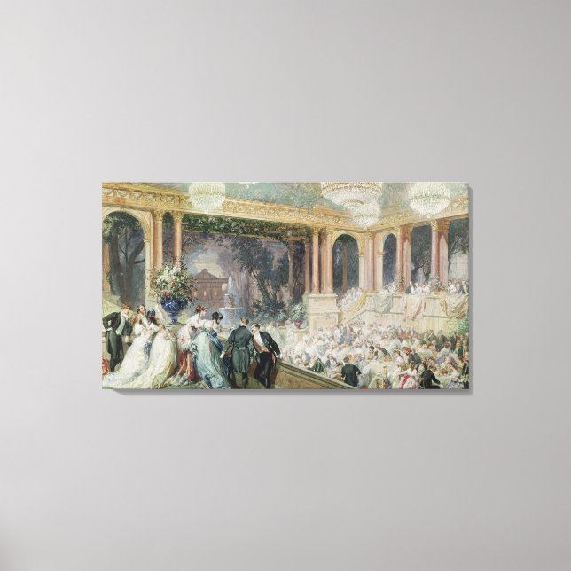 Lienzo Cena en las Tullerías, 1867 (Anverso)