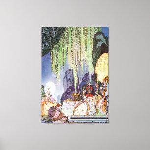 Lienzo Cenicienta de Kay Nielsen en el baile