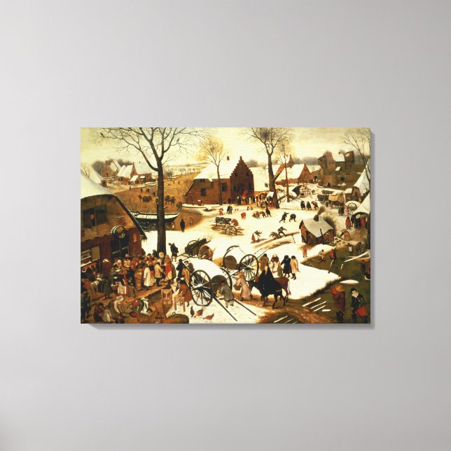 Lienzo Censo en Belén, c.1566 (Anverso)