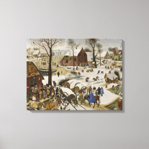 Lienzo Censo en Belén (por Pieter Bruegel)