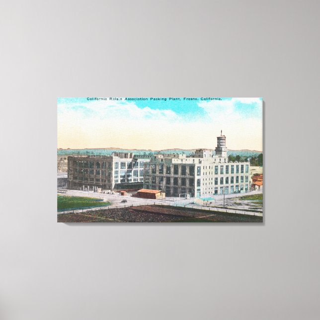 Lienzo Central de empaquetado de la Asociación de Raisin  (Anverso)