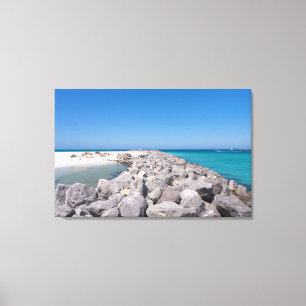 Lienzo Centro De Shell Island Jetty Canvas
