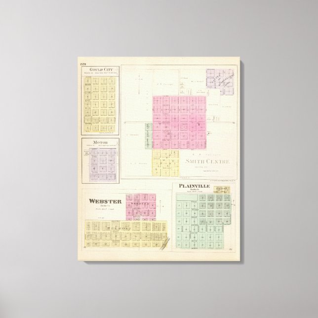 Lienzo Centro Smith, Ciudad Gould, Motor, Webster, Kansas (Anverso)
