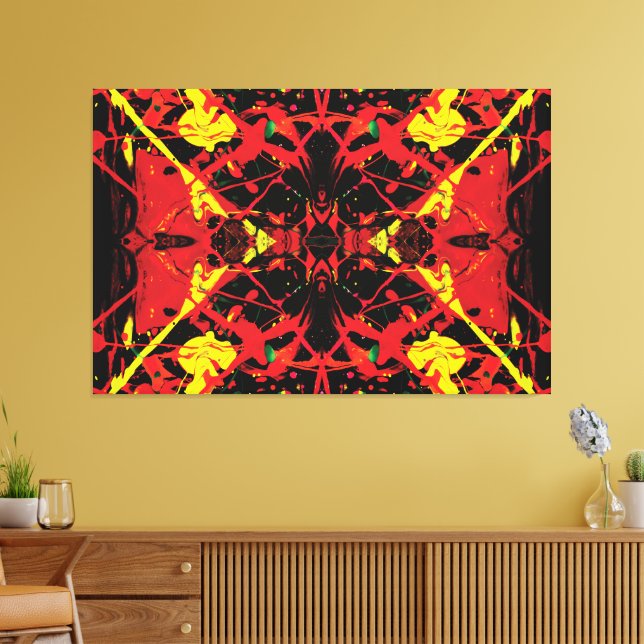 Lienzo Centro volcánico salpicadura 60x40 (Insitu (Sala de estar))