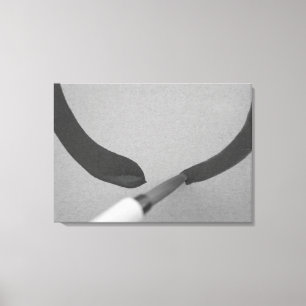 Lienzo Cepillo de caligrafía de Zen Enso