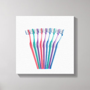 Lienzo Cepillos de dientes